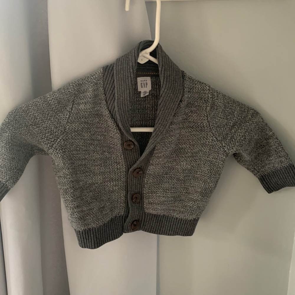 Baby Gap gray cardigan